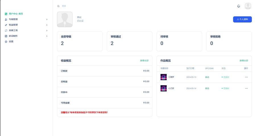 F3329 A0996-全开源音乐发行平台/无加密源码