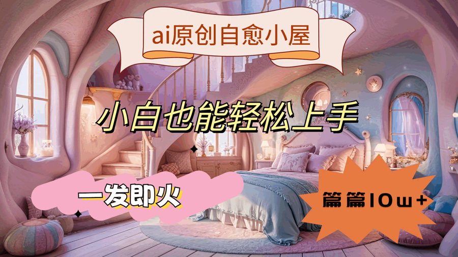 F3109 Z003-ai原创治愈小屋，小白也能轻松上手，一发即火，篇篇10w+