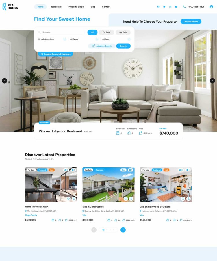 F3006 Q029-RealHomes 4.3.4 – 租房卖房网站源码 房地产销售官网WordPress 主题
