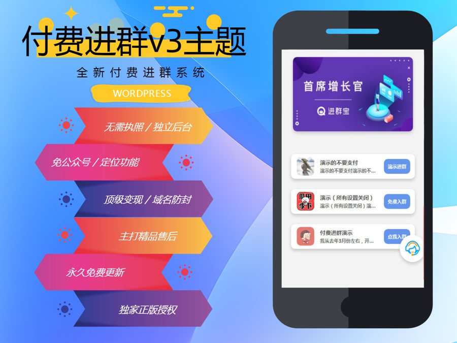 F2563 Q273-wp付费进群系统V3源码-开心版，附详细绕授权教程