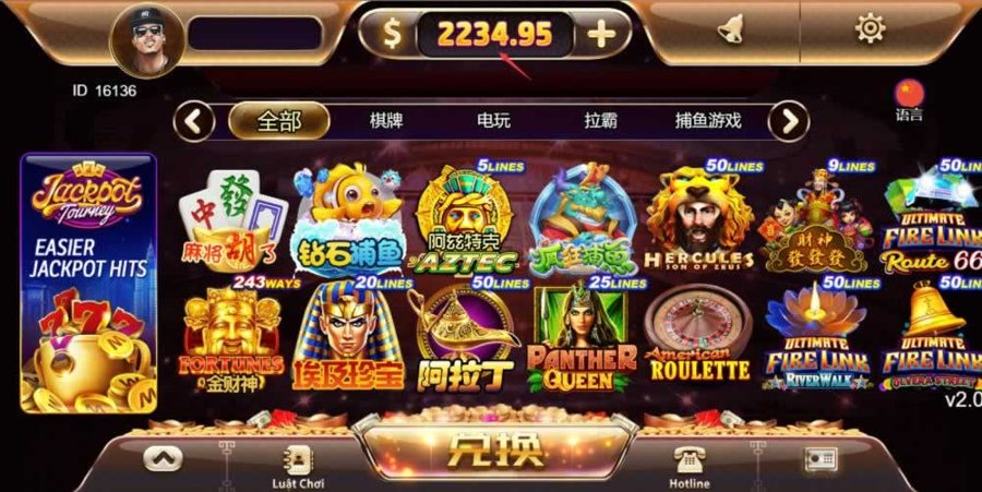 FF206 P460-海外系列13国语言黑金版优米H5带119个游戏/机器人陪玩系统/带控