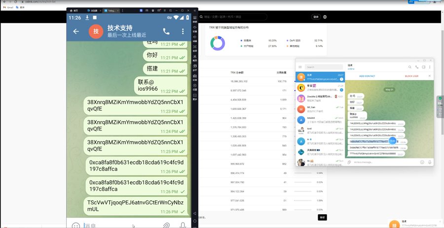 F1735 Z047-假TG假飞机2.0中文版/篡改钱包地址/支持篡改三链/带搭建视频教程