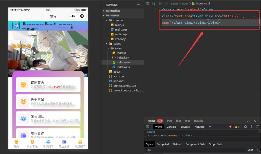 F1438 Q521-网站转小程序，任意网址打包成小程序源码
