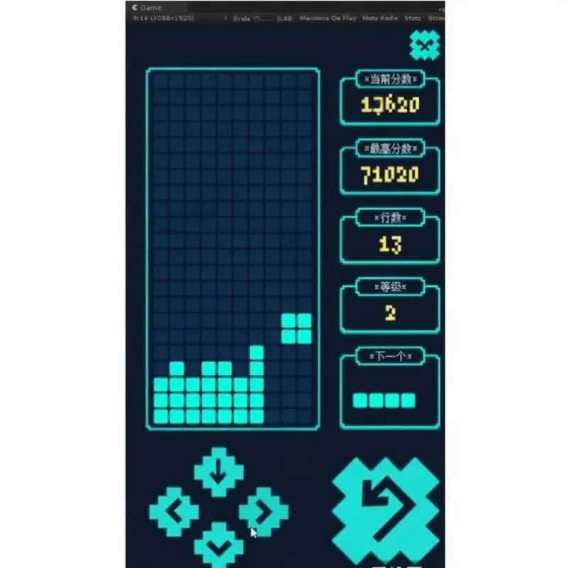 F1132 Y992【Unity3D 俄罗斯方块】游戏源码经典消除逻辑学习工程 U3D 入门级完整项目