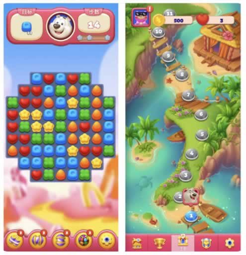 F1113 Y1009-Cocos 糖果消消乐游戏源码 CocosCreator3.x 休闲三消闯关微信小程序完整学习项目