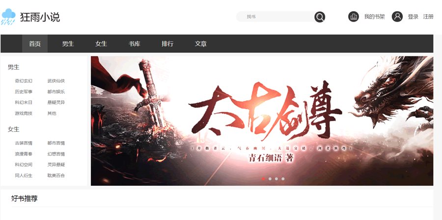 F551 A0359亲测源码/狂雨小说cms v1.5.2/后台带系统更新