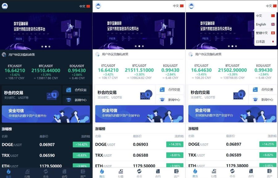 F360 A0511交易所系统源码 合约交易所源码 多语言交易所系统源码 币币交易 秒合约 支持BTC